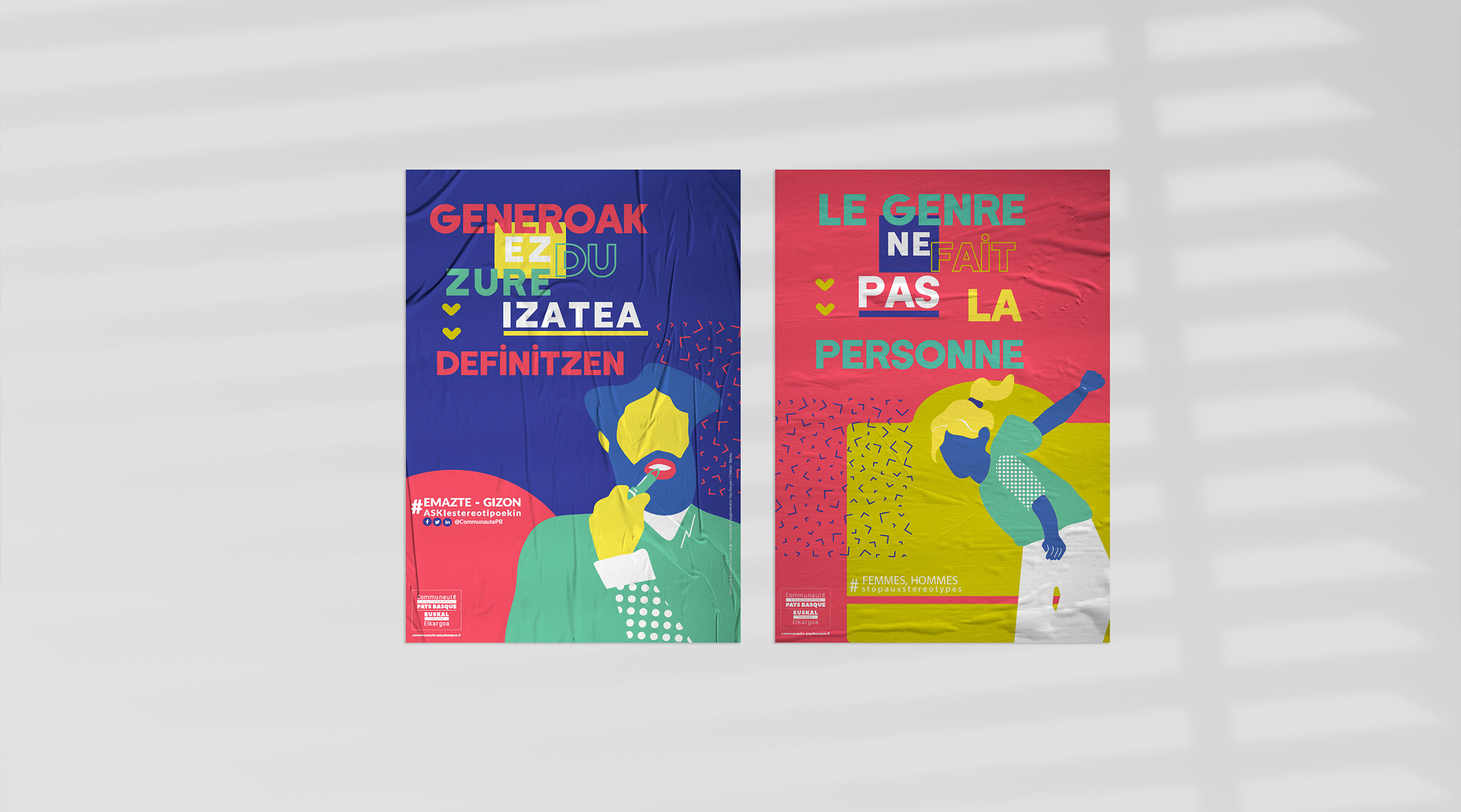 Affiche de la campagne 'le genre ne fait pas la personne